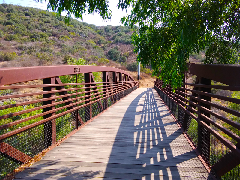 Walking Bridge on Del Dio Gorge trail